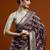 Purple woven design chanderi sarees with blouse piece