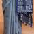 Blue woven design saree with blouse