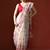 Cream woven design chanderi sarees with blouse piece
