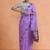 Lavender woven design saree with blouse