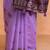 Lavender woven design saree with blouse