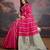 Pink woven design banarasi saree with blouse piece