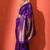 Purple woven design banarasi sarees with blouse piece