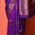 Purple woven design banarasi sarees with blouse piece