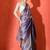 Purple woven design katan sarees with blouse piece
