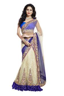 Multicolor Net Jequard And Dupatta Net And Inner Satin Patch Work And Zari Work Unstitched Lehenga Choli