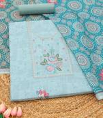printed linen unstitched dress material