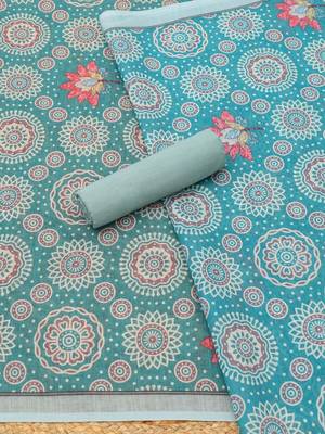 printed linen unstitched dress material 3