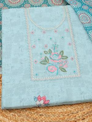 printed linen unstitched dress material 4