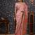 Pink woven design banarasi saree