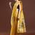 Yellow woven design muga saree with blouse