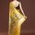 Yellow woven design muga saree with blouse