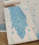 printed linen unstitched dress material