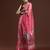 Pink woven design muga sarees with blouse piece
