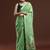 Green woven design muga saree with blouse