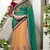 Orange Color Net Designer Semi  Stitched Lehenga Choli