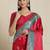 Red woven design zari banarasi saree