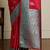 Red woven design zari banarasi saree