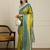 Green ethnic motifs zari banarasi saree