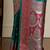 Sea green ethnic motif woven design zari banarasi satin silk saree & blouse piece