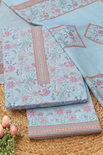 printed unstitched dress material