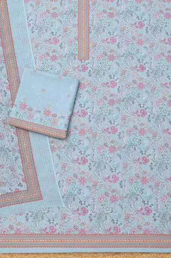 printed unstitched dress material
