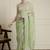 Green woven design floral saree with blouse