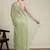 Green woven design floral saree with blouse