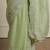 Green woven design floral saree with blouse