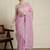 Pink sequinned saree with blouse