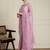 Pink sequinned saree with blouse