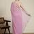 Pink sequinned saree with blouse
