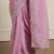 Pink sequinned saree with blouse