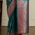 Sea green ethnic motifs woven design banarasi saree