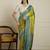 Green woven design banarasi saree with blouse piece