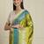 Green woven design banarasi saree with blouse piece