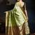 Green woven design kanjeevaram saree with matching blouse