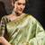 Green woven design kanjeevaram saree with matching blouse