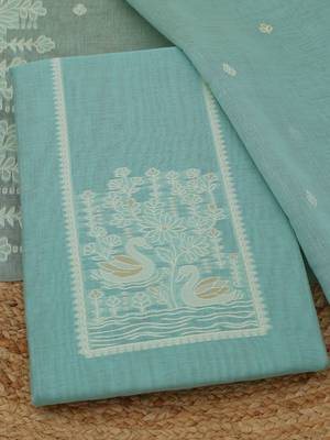 printed unstitched dress material 2