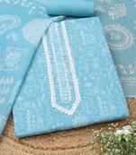 printed linen unstitched dress material