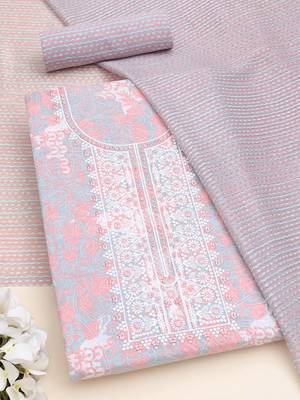 printed  cotton unstitched dress material 1