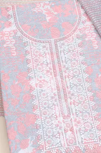 printed  cotton unstitched dress material