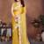 Yellow yellow frendy chiffon embroidery saree