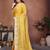 Yellow yellow frendy chiffon embroidery saree