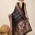 Black woven design kanjivaram silk saree