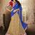 Multicolor Net And Dupatta Chiffon Embroidered Work Unstitched Lehenga Choli