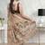 Beige art silk dark sand brown sarees