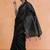 Black woven design saree with blouse