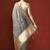 Grey woven design chanderi sarees with blouse piece