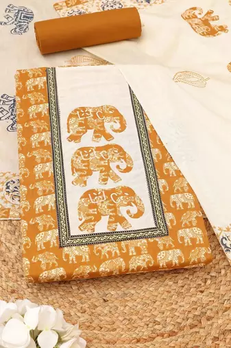 printed unstitched dress material